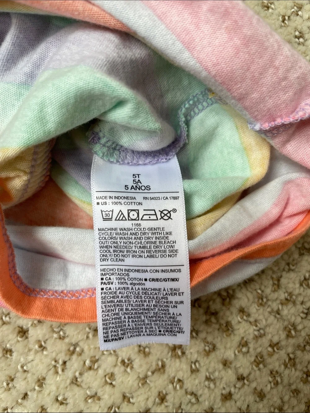 Old Navy rainbow striped romper